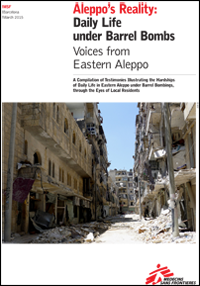 Zpráva "Aleppo’s Reality: Daily Life under Barrel Bombs"