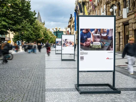 Výstava cenzurovaná realita Na Příkopě