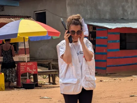 Nikola SKlenovská na misi. Konžská demokratická republika, 2024. Foto: NIkola Sklenovská / Lékaři bez hranic