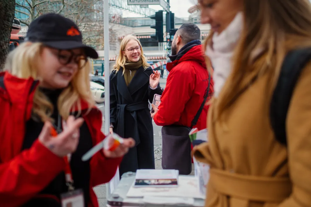 F2F fundraising activities in Berlin