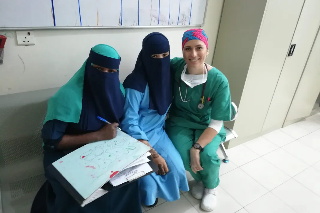 Kristína Martinus s kolegyněmi, Jemen, 2019. Foto: Lékaři bez hranic