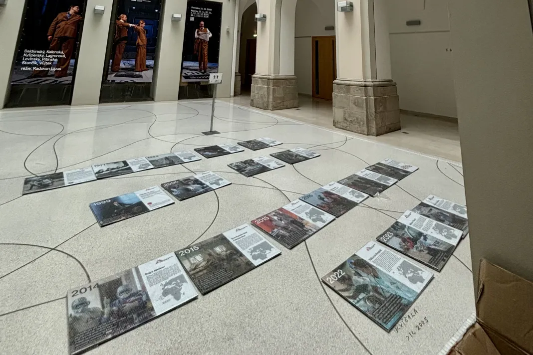 Výstava Lékařů bez hranic v Národním divadle v Brně. Česká republika, 2025 Foto: Lenka Chrástová
