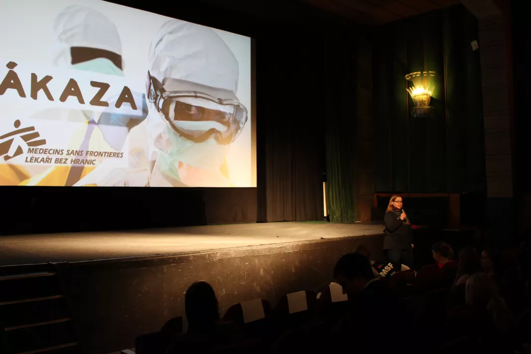 Promítání filmu Lékařů bez hranic