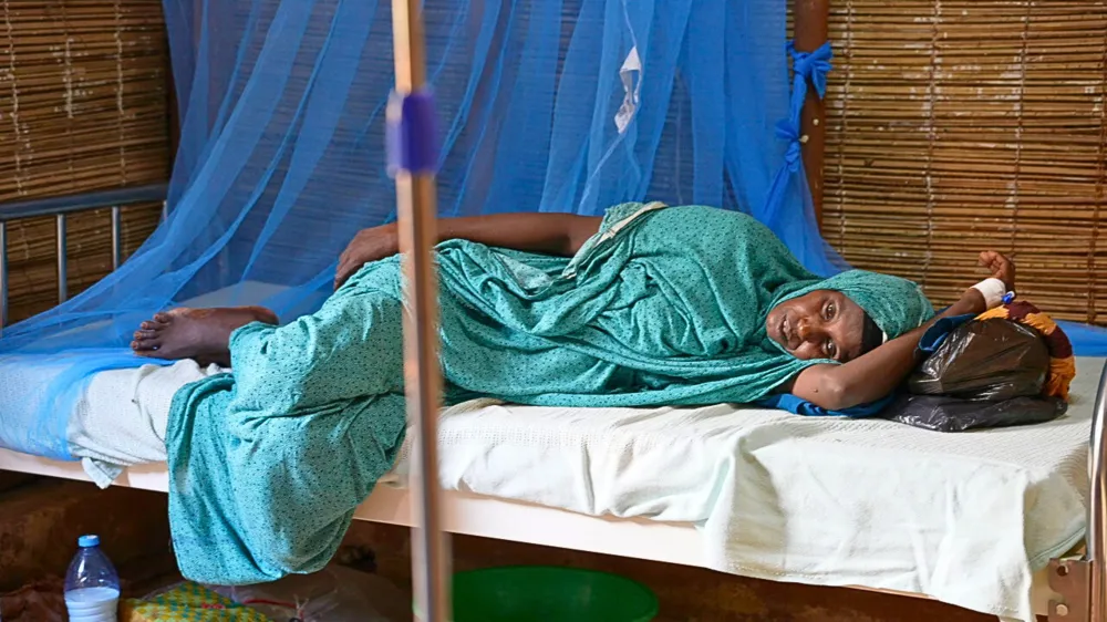 Pacientka s nemocí kala-azar. Keňa, 2025. Foto: Lékaři bez hranic