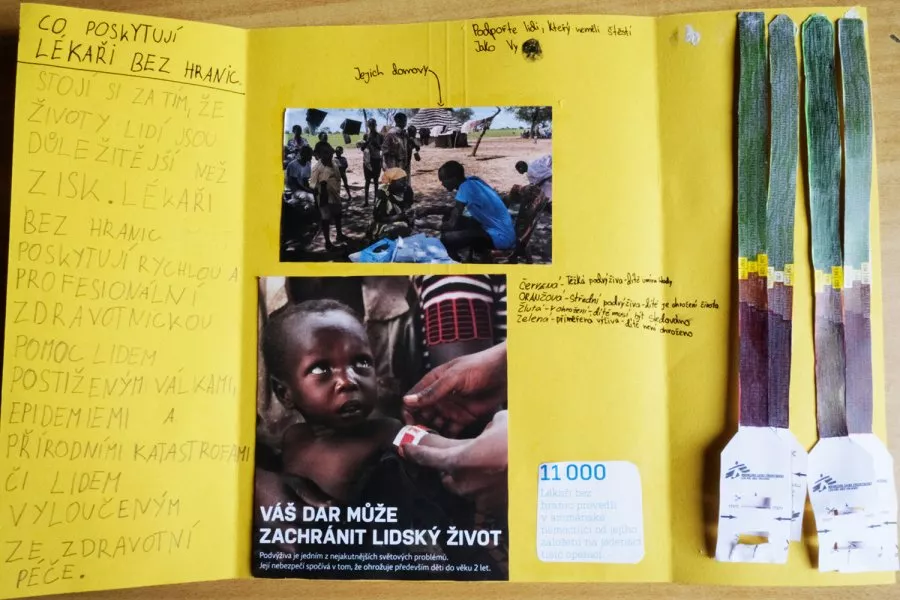 Každý si zaslouží žít, vzkazují žáci 5. B ZŠ Jungmannovy sady Mělník