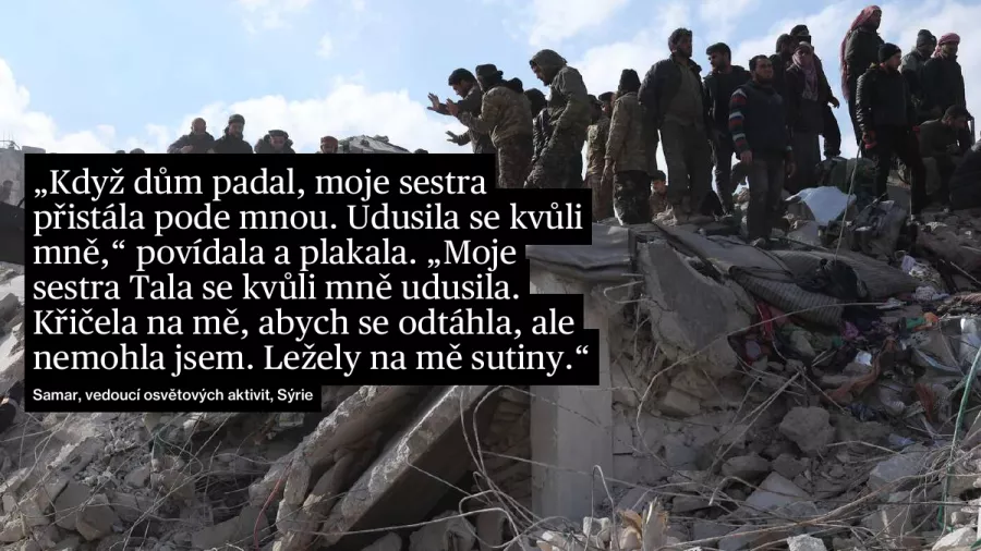 Zachraňujeme životy po zemětřesení v Turecku a Sýrii. Připojte se 