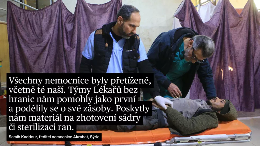 Zachraňujeme životy po zemětřesení v Turecku a Sýrii. Připojte se 